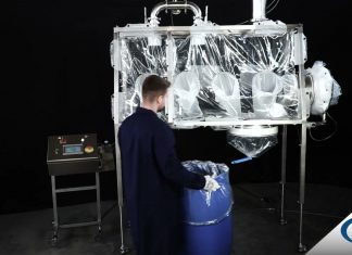 Motorised Telescopic Glove Bag. Telescopic Glove Bag