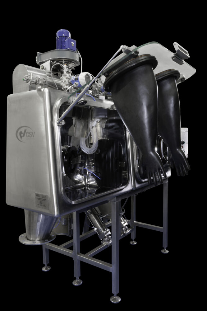 reactor charging glove box double chamber