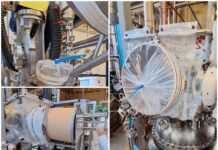 Reactor Manway Disposable Isolator for Restricted Spaces. Reactor Charging