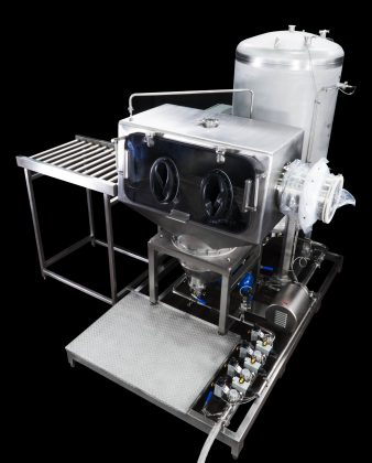 Hydro powder transfer system